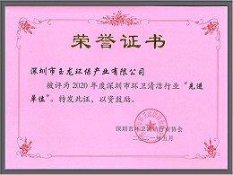华体平台环保-深圳清协2020年度先进单位