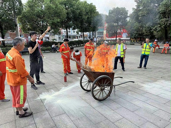 华体平台环保：金沙分公司消防演练