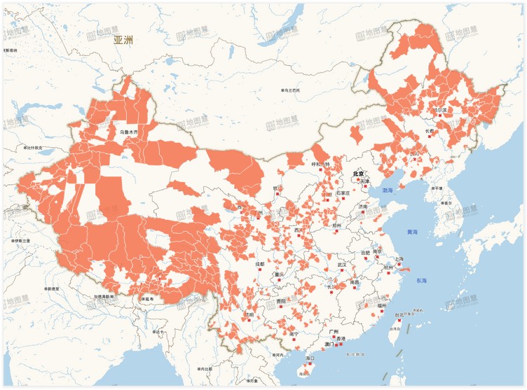 尚未进行环卫市场化改革区县分布图-华体平台环保