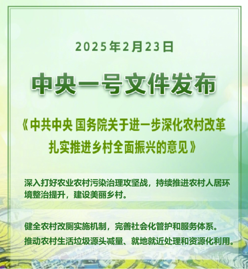 华体平台环保：中央一号文件发布
